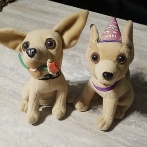 Vintage Taco Bell Plush Chihuahuas